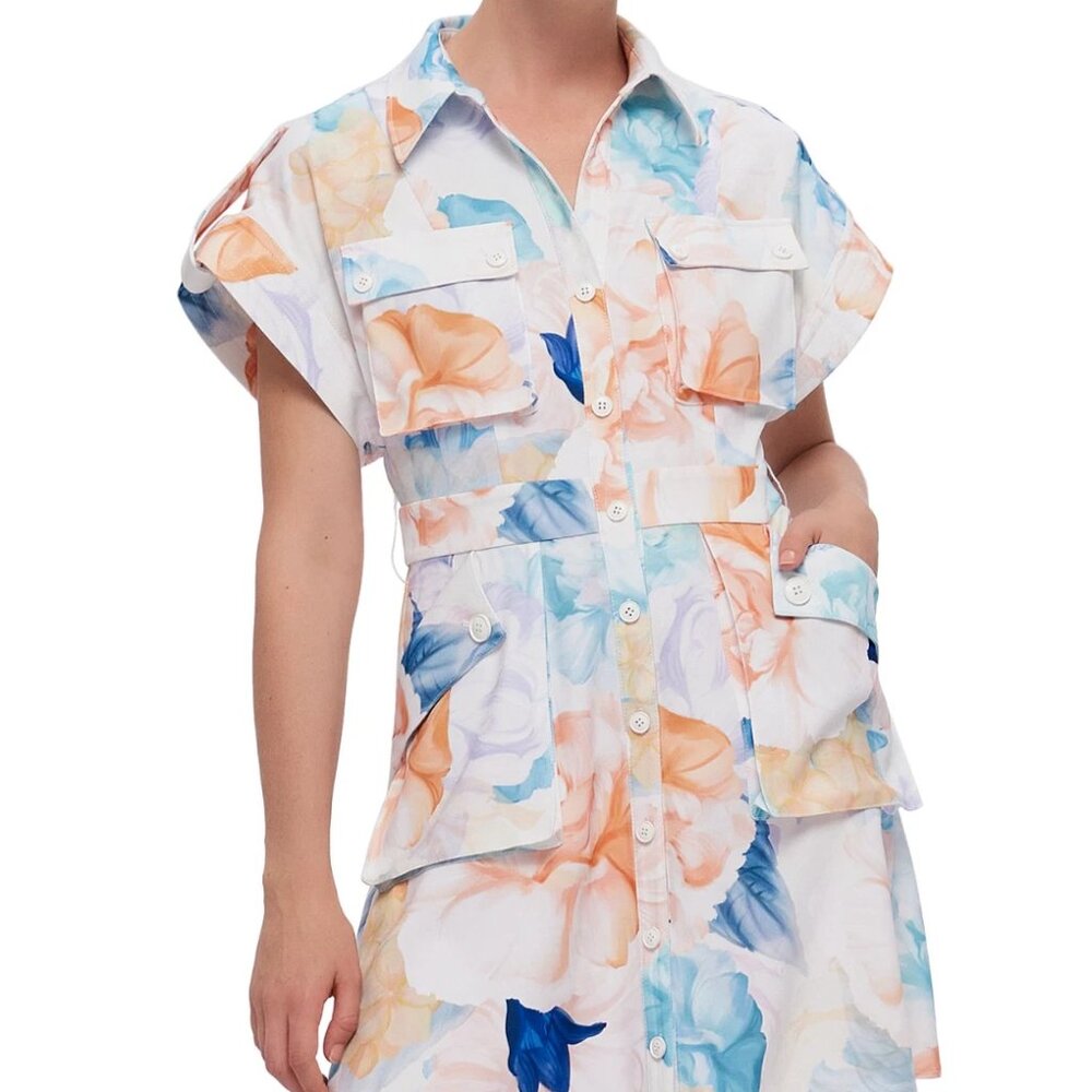 Brown Lin, Frankie Floral Pattern Dress